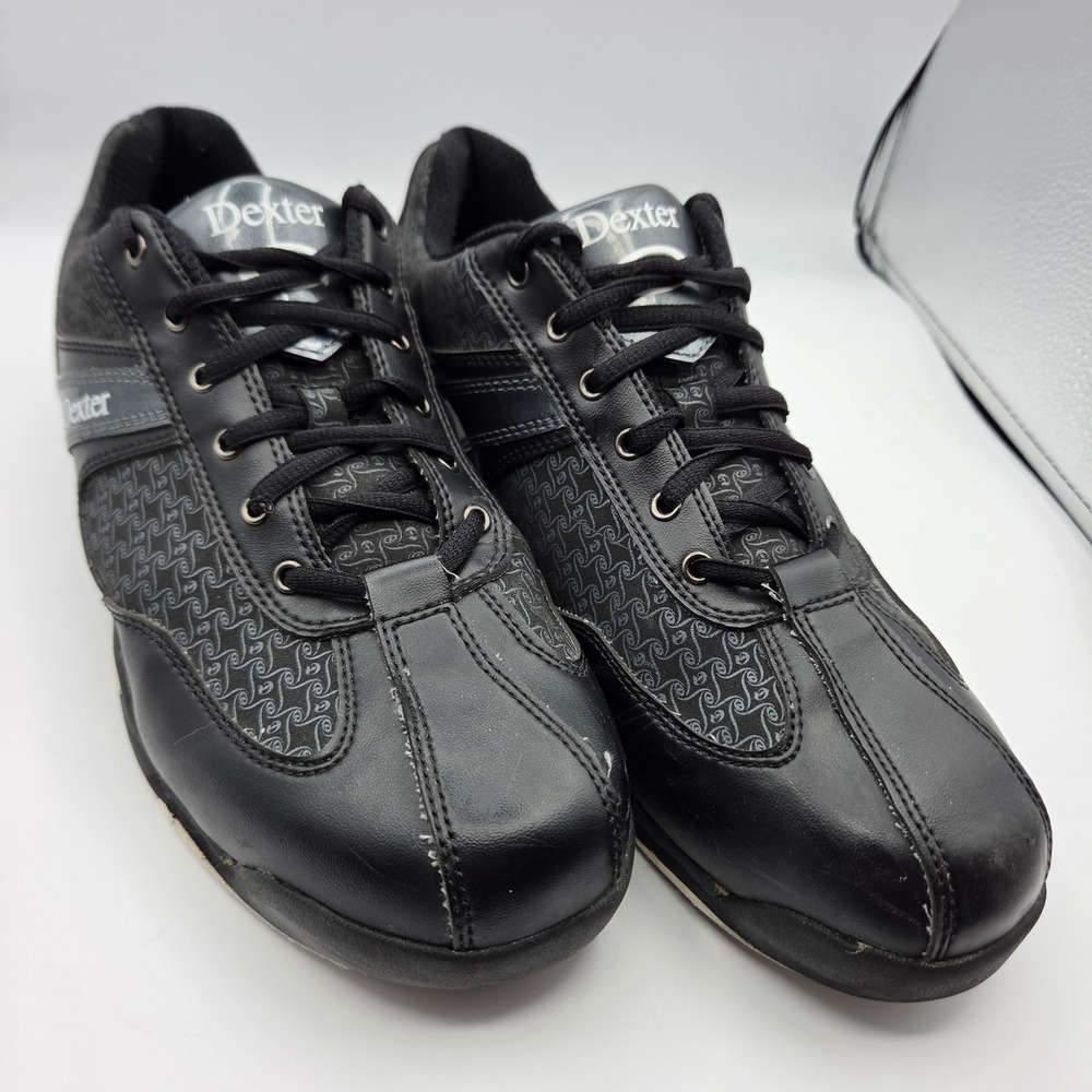 Dexter Tony Mens Black Bowling Shoes Size 10M B2246-1 Slide-Rite Soles